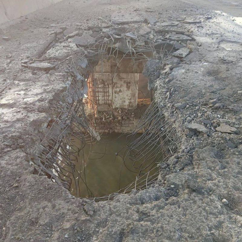 Ночью ВСУ нанесли удар по Чонгарскому мосту на границе Крыма и Херсонской области