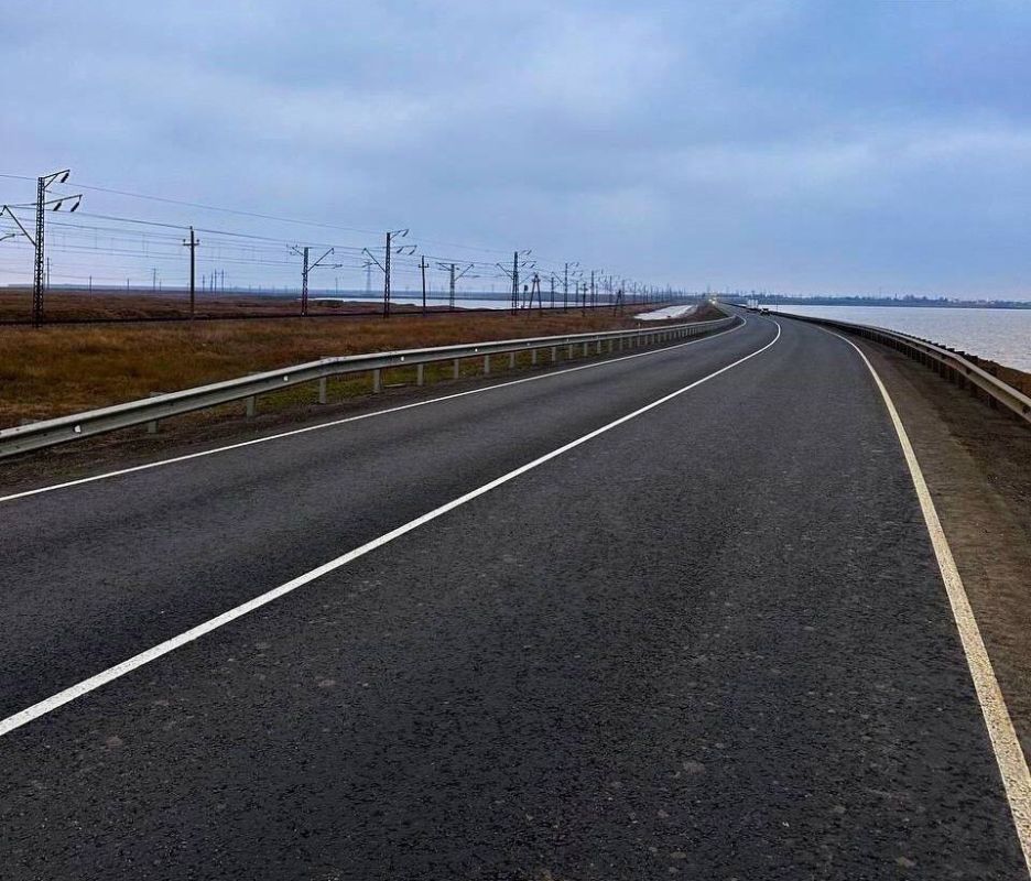 Дорожники завершили ремонт сухопутного маршрута в Крым по территории новых регионов вдоль Азовского побережья – Марат Хуснуллин