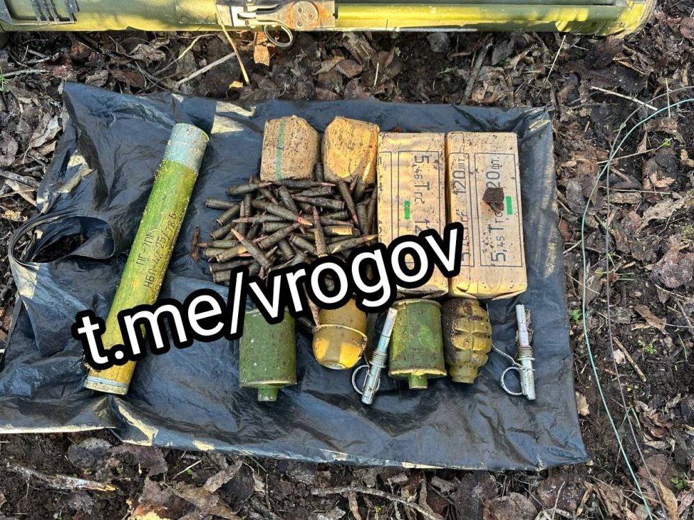 Владимир Рогов: Гранатомёт, гранаты и более 400 патронов - раскрыт новый схрон с оружием