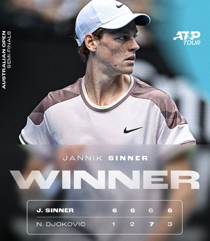 ���� ����� �������� ������� � ���������� Australian Open ��������� ������ ������� (4-� ����� ��������) � ������� ������� - 1:6, 2:6, 7:6, 3:6