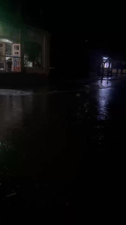 Вчерашний вечер в Бердянске выдался по-осеннему дождливым