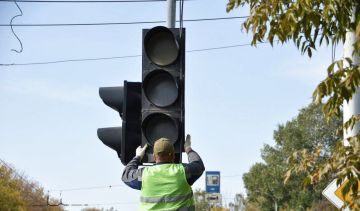 Временное отключение светофора на ул. Морозова