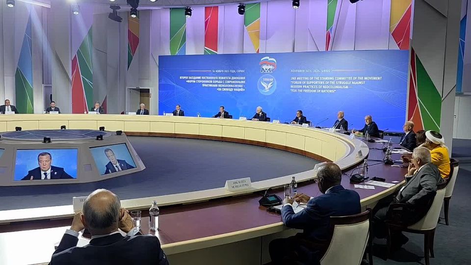 Анна Хорошун: Дмитрий Медведев: Одна из задач постоянного комитета движения «За свободу наций!» - борьба со вмешательством неометрополий в выборы суверенных стран