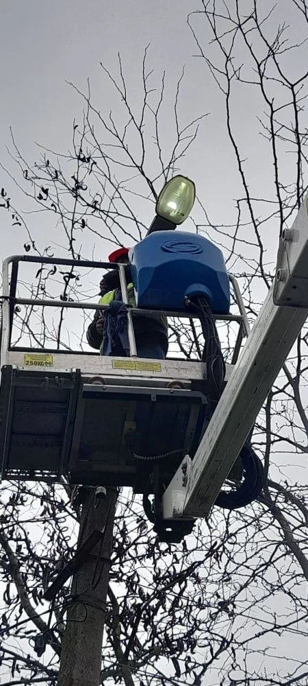 Обновление уличного освещения в селе Осипенко