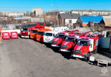 Пожарно-спасательные подразделения МЧС России по Запорожской области получили новую технику