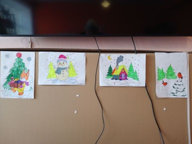 Детский взгляд на зиму в ДК села Трояны