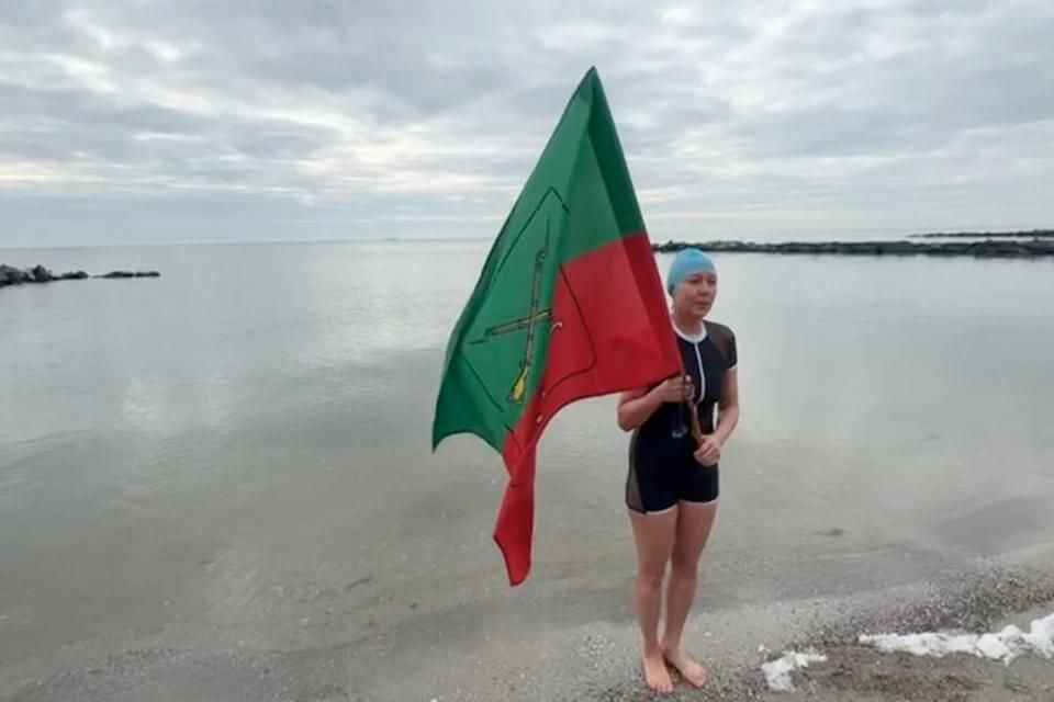 Параатлет Шолпан Зиганшина провела научно-тренировочный заплыв Бердянске