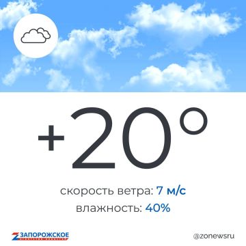 Переменная облачность будет в Запорожской области в воскресенье