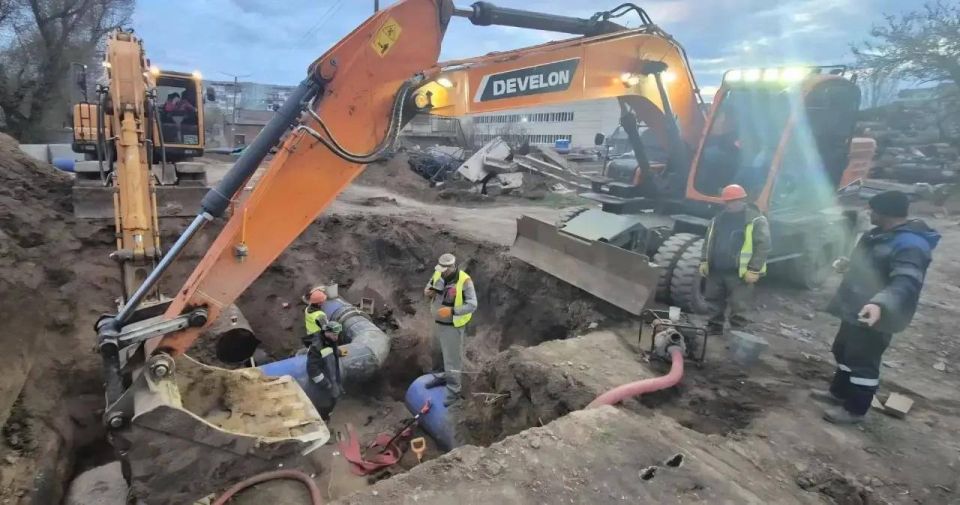 В Бердянске ввели в эксплуатацию отремонтированный водовод «Прилив»