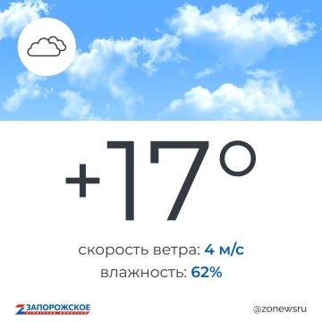 Облачно с прояснениями будет в Запорожской области в пятницу