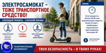 С 2025 года в России действуют обновлённые правила для средств индивидуальной мобильности (СИМ), включая электросамокаты