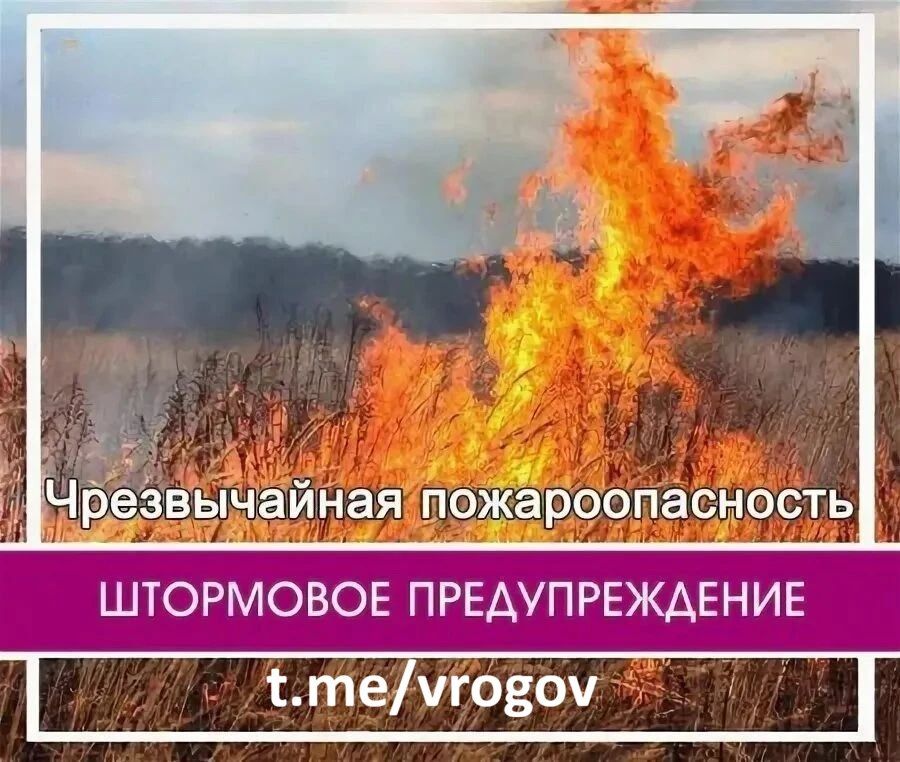 Штормовое предупреждение о чрезвычайной пожароопасности